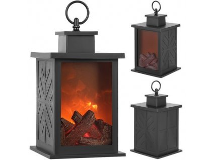 Dekoračná LED lampáš s realistickým efektom plameňa ISO 11415