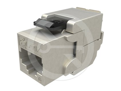 Samorezný keystone Solarix CAT6 STP SXKJ-6-STP-BK-SA
