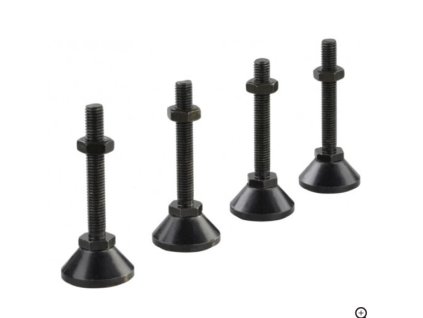 Vyrovnávacie nôžky NEKU pre 19" RACK skrine NEKU TS/TD, čierne