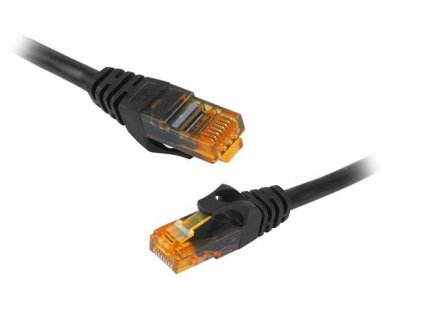 UTP Patch Kábel Lexton RJ45 CAT6E 1m 8P8C 1:1 Čierny