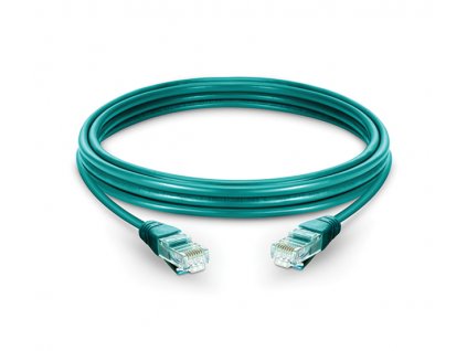 Patch kabel UTP CAT5E, 0,25m - zelený