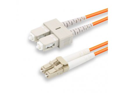 Patch kabel optický duplex LC-SC 50/125 1m MM