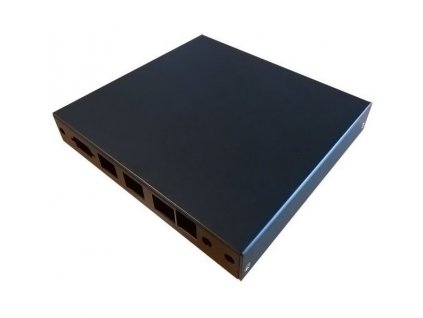 Montážní krabice PC Engines pro ALIX.2D3, 2D13, APU.1, APU.2 (3x LAN, 1x USB) - černá