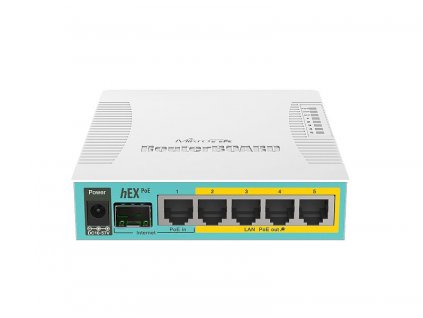 MikroTik RouterBOARD RB960PGS, hEX PoE, 128MB RAM, 800MHz, 5x Gigabit LAN, 1x SFP, ROS L4