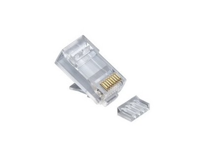 Konektor LEXI-Net RJ45 UTP CAT6, 8p8c, drát/licna, dvojdílný