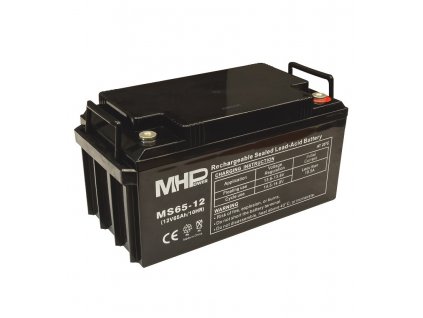 MHPower MS65-12 olověný akumulátor AGM 12V/65Ah, Terminál T3 - M8