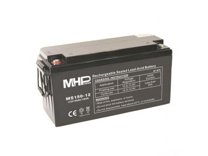 MHPower MS150-12 olověný akumulátor AGM 12V/150Ah, Terminál T3 - M8