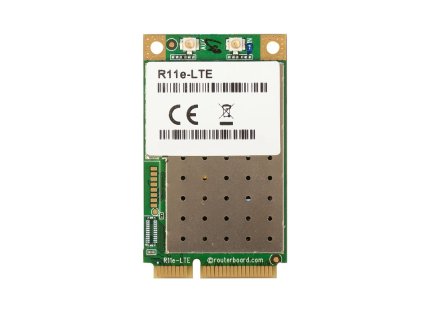 MikroTik R11e-LTE - 2G/3G/4G/LTE miniPCi-e karta, 2x u.Fl