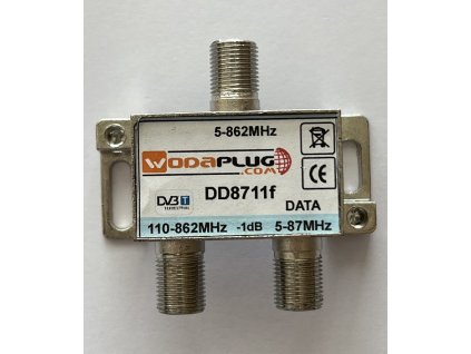 Wodaplug Diplex filter DD8711f 3xF konektory, sloučení DAT a TV signálu (DVB-T2)