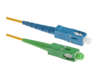 Optický patch kabel, SCupc/SCapc, Simplex, Singlemode 9/125, 2m