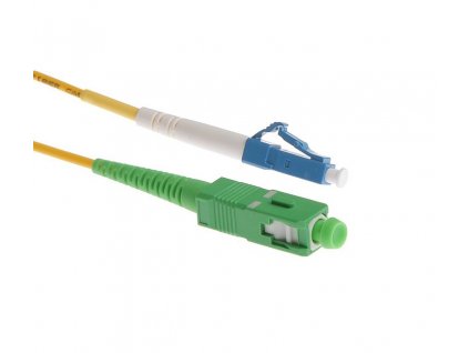 Optický patch kabel, LCupc/SCapc, Simplex, Singlemode 9/125, 1m