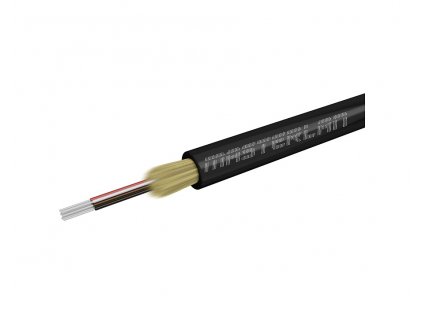 Masterlan DROPX optický kabel - 8vl 9/125, SM, LSZH, černá, G657A2, 1m