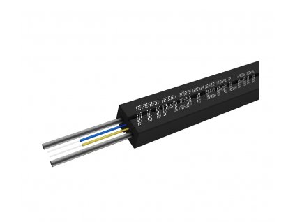 Masterlan MDIC optický kabel - 2vl 9/125, SM, LSZH, černá, G657A1, 1m