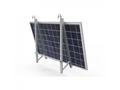 Držák pro solární panely na balkón a zeď ČERNÝ - Nastavitelný, úhel 10-30°
