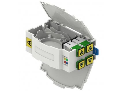 DIN BOX 4xSC Simplex, plastový s držáčky na ochrany svárů