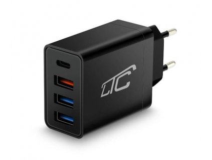 Napáječ, síťový adaptér 2x USB 2.4A 36WLTC QC 3.0 PD 20W/QC 3.0