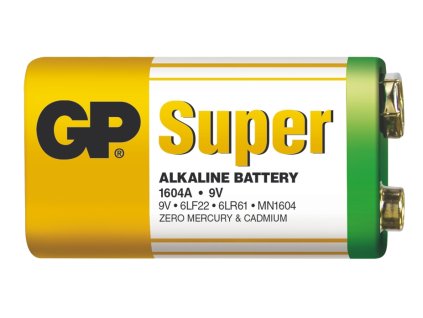 Alkalická baterie GP Super 9V (6LF22)