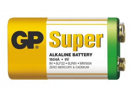 Alkalická baterie GP Super 9V (6LF22)