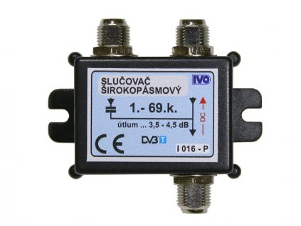 IVO I016-P hybridní slučovač 1x DC průchozí pro napájení