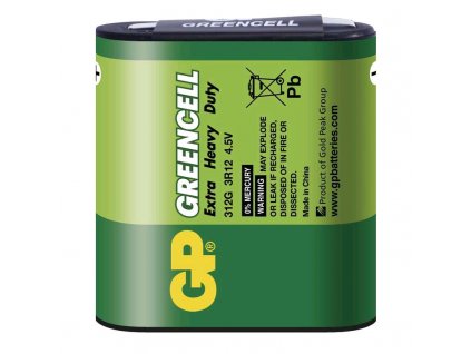 Baterie plochá GP Greencell 3R12 (4,5V)