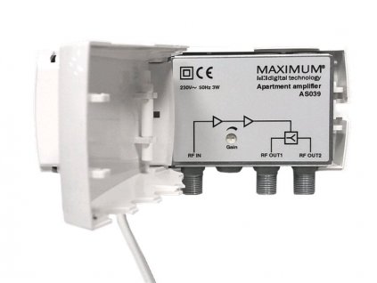 Maximum AS039 zesilovač (20dB,2x výst.,47-862)