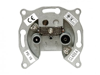 Zásuvka TV+R FD-1S koncová (bez víčka)