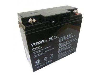 Baterie olověná  12V / 17Ah  VIPOW bezúdržbový akumulátor