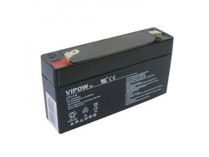 Baterie olověná   6V /  1,3Ah  VIPOW bezúdržbový akumulátor