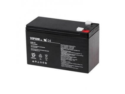 Baterie olověná  12V /  9Ah  VIPOW bezúdržbový akumulátor