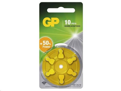 Baterie do naslouchadel GP ZA10 (PR70), 6ks --CENA BLISTR-