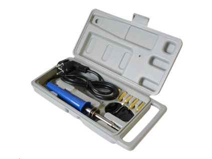 Pájka vypalovačka do dřeva ZD-410B 30W s nástavci, 6 hrotů + box