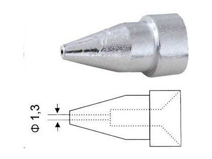 Hrot dutý N5-1 1,3/2,3mm pro odsávačku ZD-915,ZD-917,ZD-985,ZD-987, ZD552, ZD-553T, 553R,  ZD-8917B, ZD-8925