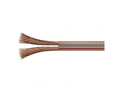 Kabel dvojlinka 2x1,0mm / 100m / průhledná / S8310