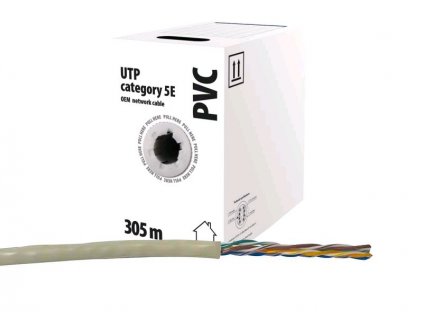 UTP kabel CAT 5E CCA PVC EMOS  305m