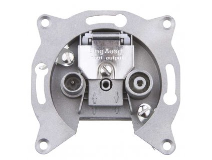 Zásuvka TV+R průběžná EMOS EU 3607 / útlum 7dB