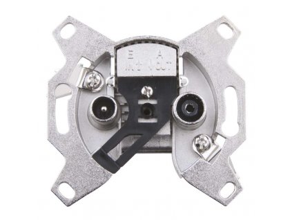 Zásuvka TV+R průběžná EMOS EU 3614 / útlum 14dB