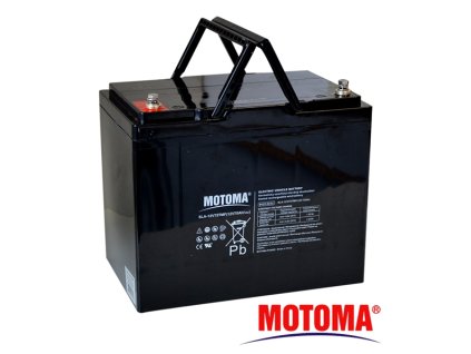 Baterie olověná  12V / 75Ah  MOTOMA bezúdržbový akumulátor Trakční