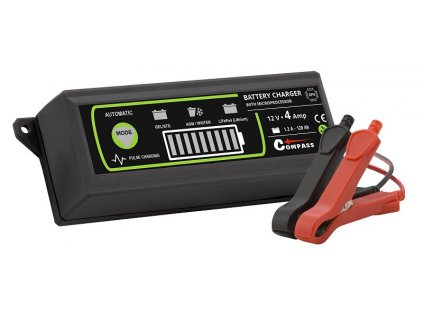 COMPASS 12V 4A PB/GEL/AGM/LiFePO4 max. 120Ah mikroprocesor