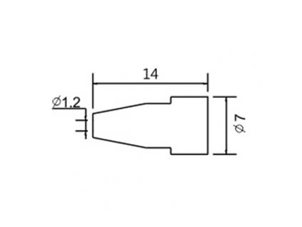 Hrot dutý N5-7/ZD553 pr.1.2mm (ZD-8915)