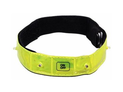 Pásek reflexní svítící 4LED