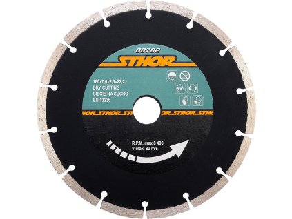 Kotouč diamantový 180x7,0x2,3x22,2mm segmentový TO-08782