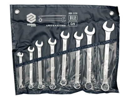 Sada klíčů očkoplochých 8 ks 8 - 19 mm CrV