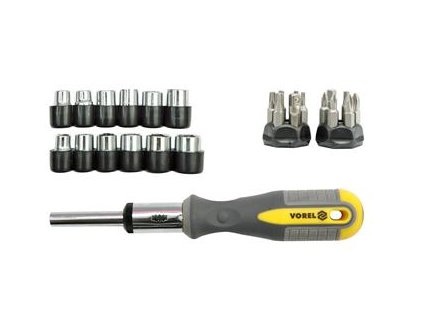 Šroubovák ráčnový s příslušenstvím  29 ks