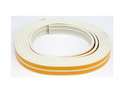 Těsnění do oken a dveří samolepící 9x4mm TYP E bílé 6M