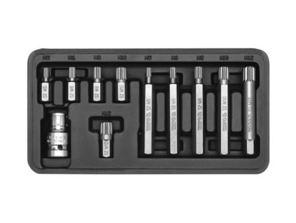 Sada bitů 11 ks vícezubé box