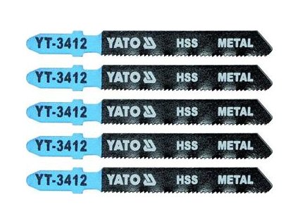 List pilový do přímočaré pily 75 mm na kov TPI21 5 ks YT-3412
