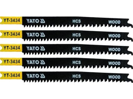 List pilový do přímočaré pily 108 mm na dřevo TPI12-8 5 ks YT-3434