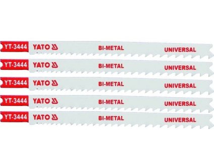 List pilový do přímočaré pily univerzální typ U 10-5TPI sada 5 ks YT-3444