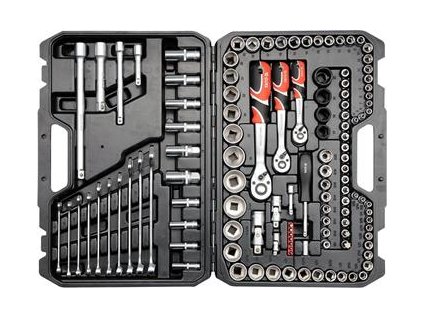 Gola sada 1/2", 3/8", 1/4" + příslušenství 120 ks