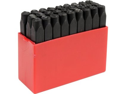 Razidla písmenková 6 mm 27 ks  A-Z,&